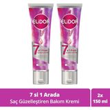 Elidor 7 Si 1 Arada Durulanmayan Saç Güzelleştiren Bakım Kremi 150 ml X2 Elektriklenme Karşıtı - Boyasız