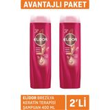 Elidor Brezilya Keratin Terapisi Şampuan 2 x 400ML 4 Adet