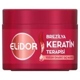 Elidor Brezilya Maske 220 Ml Keratin Hasar Görmüş Saçlar İçin Onarıcı Saç Maskes 3'Li Ekonomik Paket