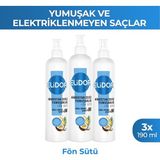 Elidor Fön Sütü Hindistan Cevizi Yumuşaklığı 190 ml X3 - Renksiz