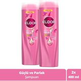 Elidor Güçlü ve Parlak E Vitamini Makademya Yağı Kolajen Saç Bakım Şampuanı 400 ml x 2