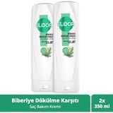 Elidor Saç Bakım Kremi Biberiye Dökülme Karşıtı 350 ml X2 - Renksiz