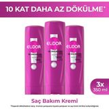 Elidor Saç Bakım Kremi Saç Dökülmelerine Karşı 350 ml X3 - Renksiz