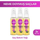 Elidor Saç Bakım Yağı Avokado ve Castor Oil Nemlendirici Etki 80 ml X3 - Renksiz