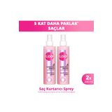 Elidor Saç Kurtarıcı Sprey Ultra Işıltı Yoğun Parlaklık 200 ml X2