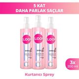 Elidor Saç Kurtarıcı Sprey Ultra Işıltı Yoğun Parlaklık 200 ml X3