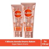 Elidor Superblend 1 Minute Onarıcı Süper Anında Onarıcı Bakım 2x170 ml Saç Bakım Kremi