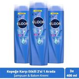 Elidor Superblend 2'si 1 Arada Çay Ağacı Yağı ve Aloe Veralı 3x400 ml Şampuan ve Saç Kremi