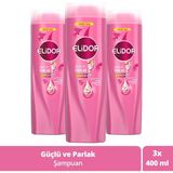 Elidor Superblend Güçlü ve Parlak 3x400 ml Şampuan