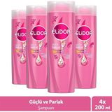 Elidor Superblend Güçlü ve Parlak Saç Bakım Şampuanı 200 ml x 4 E Vitamini ve Kolajen İçerir