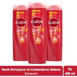 Elidor Superblend Renk Koruyucu ve Canlandırıcı Bakım 3x400 ml Şampuan