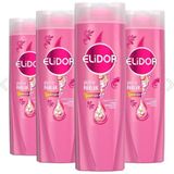 Elidor Superblend Şampuanı Güçlü Ve Parlak E Vitamini Makademya Yağı Kolajen 500Ml X4