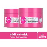 Elidor Yoğun Bakım Maskesi Güçlü ve Parlak 220 ml X2 - Renksiz