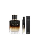 Elie Saab L'homme Intense Edp 50 Ml + L'homme Edp 10 Ml 2'li Erkek Parfüm Seti - Siyah