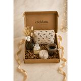 elieldam Doğum Günü, Özel Gün, Yeni İş, Sevgiliye Hediye Makyaj Çantası, Kolye, Kolonya ve Mum Premium Set