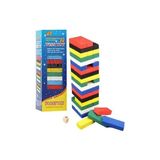 Elif Aksesuar Ahşap Renkli Denge Jenga Oyunu