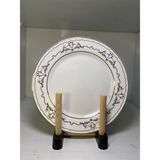 Elif Aksesuar Orjinal Yaldızlı 6 Lı Pasta Tabağı - Beyaz - Gold