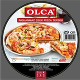 Elif Aksesuar Paslanmaz Çelik Pizza Tepsisi 29 cm Pizza Için