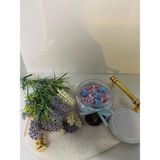 Elif Aksesuar Soya Wax Dekoratif Kapaklı Kavanozda Mum (Kokulu) 330ML - Lila