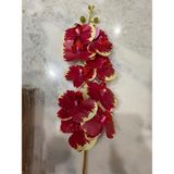 Elif Aksesuar Yapay Islak Orkide Tek Dal 88 cm - Kırmızı