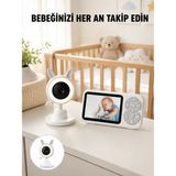Elif Asya Ceyiz Tekstil Bebek Kamerası Karşılıklı Konuşma Rgb Işık Gece Görüşü ve Sıcaklık Alarmı Yeni Nesil