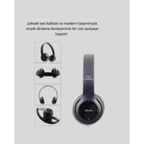 Elif Asya Ceyiz Tekstil Bluetooth Kablosuz Kulaklık – Extra Bass, Tf Kart, Mikrofonlu, Ayarlanabilir Ergonomik Tasarım