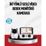 Elif Asya Ceyiz Tekstil Görüntülü Bebek Monitörü 4.3 Inç Ekran ve Sesli Iletişim