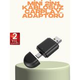 Elif Asya Ceyiz Tekstil Kablosuz Carplay ve Android Auto Adaptörü – Usb-A & Type-C Girişli Akıllı Dönüştürücü