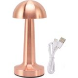 Elif Asya Ceyiz Tekstil Modern Bronz Mantar Masa Lambası LED Dokunmatik Dekoratif Aydınlatma