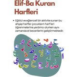 Elif-Ba Kuran Harfleri Eğitici Arapça Alfabe Oyuncak Ahşap Harfler