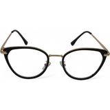 Elif Engin Blue Protect Cat Eye Ekran Gözlüğü – Gold Black - Altın - Siyah