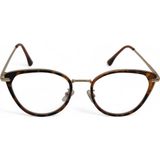 Elif Engin Blue Protect Cat Eye Ekran Gözlüğü – Gold Havana - Altın - Kahverengi
