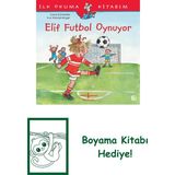 Elif Futbol Oynuyor + Boyama Kitabı