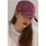 Elif İç Giyim Unisex Yıkamalı Eskitme Bordo Kep Şapka - Standart