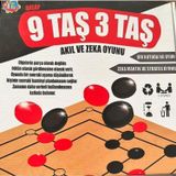 Elif İş Eğitimi Ahşap 9 Taş 3 Taş Zeka Akıl Mantık Strateji Oyunları 1 Kutu 2oyun