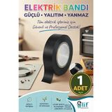 Elif mağazacılık 1 Adet Siyah Elektrik İzolasyon Bandı Kablo Bandı Pvc İzole Bant