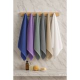 Elif Mira 6 Lı Softtouch El Yüz Banyo Havlusu Seti %100 Pamuklu 50X90 cm - 50 x 90 cm - Mavi