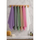 Elif Mira 6 Lı Softtouch El Yüz Banyo Havlusu Seti %100 Pamuklu 50X90 cm - 50 x 90 cm - Mor