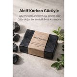 Elif Mira Aktif Karbon Özlü Cilt Bakım Sabunu - 120 gr - Siyah