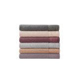 Elif Mira El Yüz Havlusu,%100 Pamuklu, Çok Renkli, 50x90 cm, 6'lı Set, Saf Pamuk Yumuşak Dokulu Pure Cotton (Mürdüm)