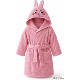 Elif Mira Kapşonlu Pamuklu Çocuk Bornozu Joyful Zoo - 7 - 8 Yaş - Pembe