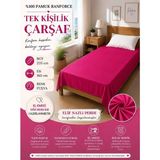 Elif Nazlı Perde Tek Çarşaf- Tek Kişilik - 170 x 210 cm - Fuşya