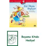 Elif Okula Başlıyor + Boyama Kitabı