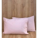 Elif Tekstil Pudra Ipek 2'li Yastık Kılıfı Seti - 50 x 70 cm