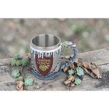 Elifeshop 3D Game Of Thrones Winter Is Coming Tasarımlı Kupa Paslanmaz Çelik Iç Hazneli Kulplu 400 ml - 1 Adet - 400 - 499 ml