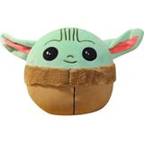 Elifeshop Ithal Ürün Kürklü Kumaş Baby Yoda Star Wars Mandalorian Bebek Yoda Figür Peluş Oyuncak 15 Cm. - Renkli