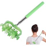 Elifeshop Teleskopik Akupresür Masaj Çubuğu Manuel Nokta Baldır Sırt Boyun Masaj & Sırt Kaşıma Aleti 58 cm - Çok Renkli