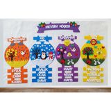 Elifle Tasarım Mevsim Şeridi Köşesi Panosu Çok Renkli Keçeden Eğitim Materyali MS06 - 105x60