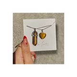 Elifsu Jewelry 2’li Sevgililer Günü Seti Çift Doğal Taş Kolye /