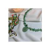 Elifsu Jewelry Aventurin ve Yeşim Taşı Kalpli Kırıktaş Kolye